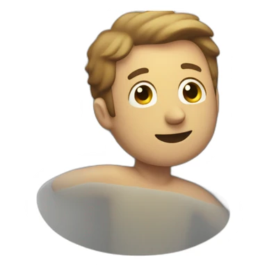 guy hugging toilet sticker