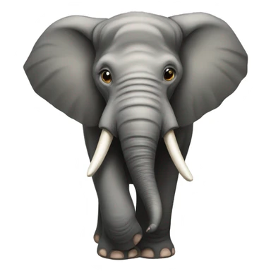 a elephant and a babuin sticker