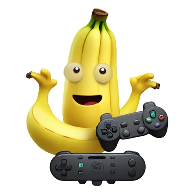 Peely the banana playing Xbox  sticker
