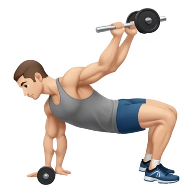 side-view man weighted glute-bridges sticker