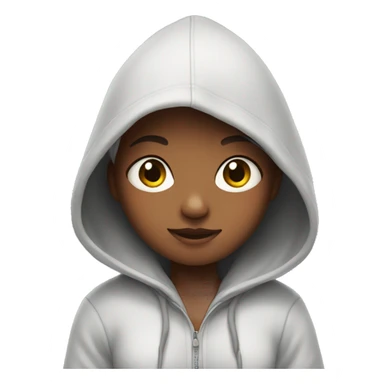 Girl in a hoodie sticker