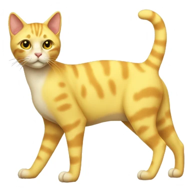 Yellow lombax-vernid-cat full body sticker