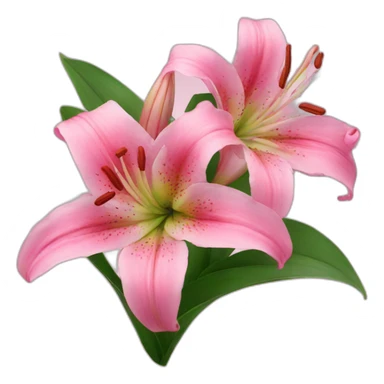 pink Lilies sticker