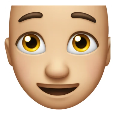 Cute emoji that blush and blinks with eyelashes sticker