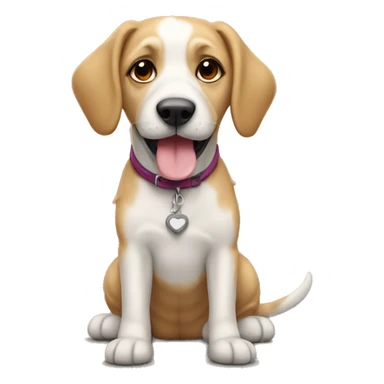 perrita en su camita sticker