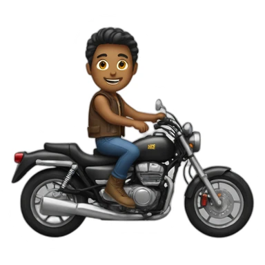 young-man,on-a-motocycle sticker