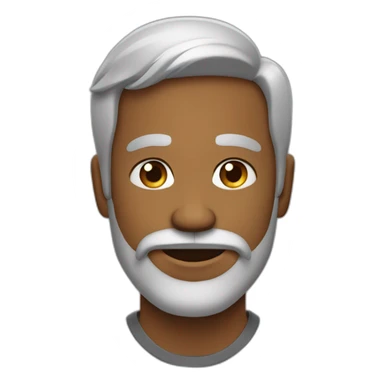 Homem careca barba sticker