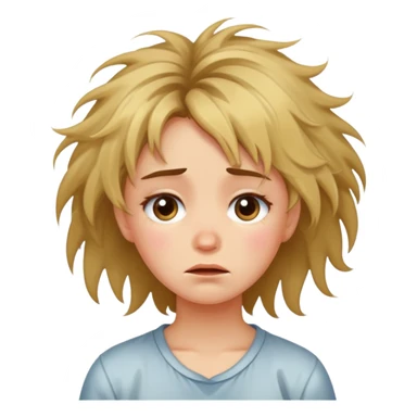 Girl that is a mess and crying sticker