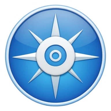 Verificación Azul lines del centro blancas sticker