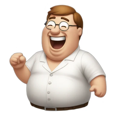 peter griffin laughing sticker