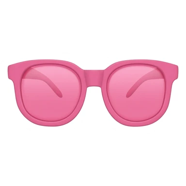 Pink glasses sticker