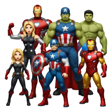 Avengers lineup sticker