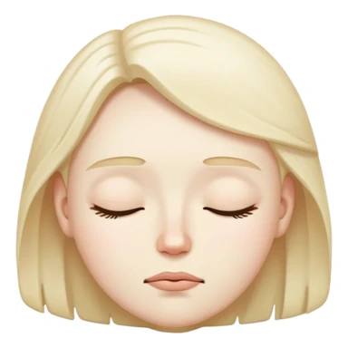 Face tiered and sleepy sticker