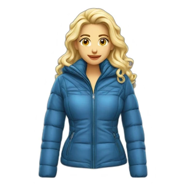 veste doudoune sexy entiere sticker