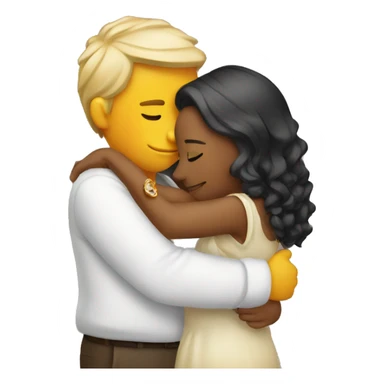 intimate hug with jewelry sticker