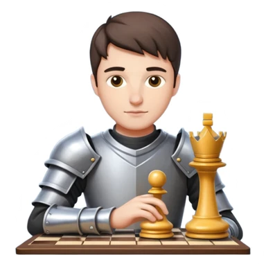 Chess Player holding a knight piece,Chess club. sticker