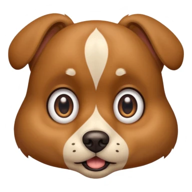 surprised dog face sticker