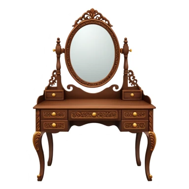 an old fashioned simple dressing table sticker