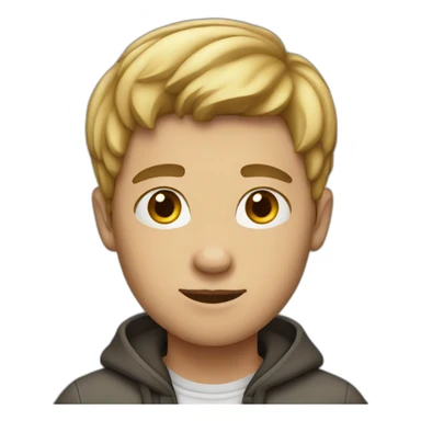 Normal boy with iPhone  sticker