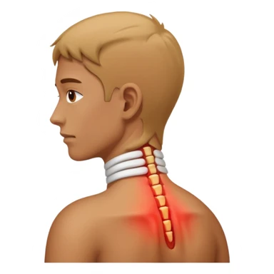 pain in the back of the neck from bad posture sticker