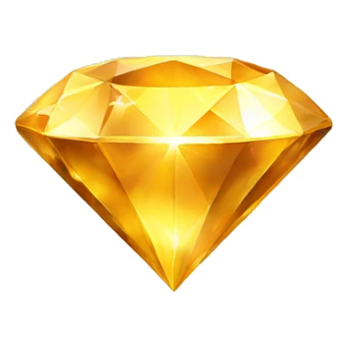 Golden diamond sticker