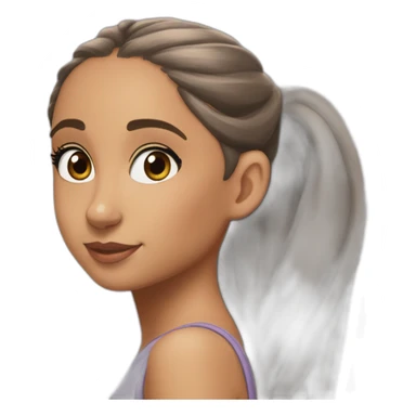 ariana grande with a ponnytail sticker