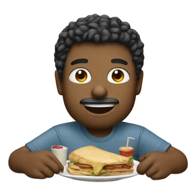 The pop having lunch sticker