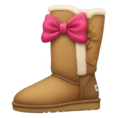 uggs with bow sticker