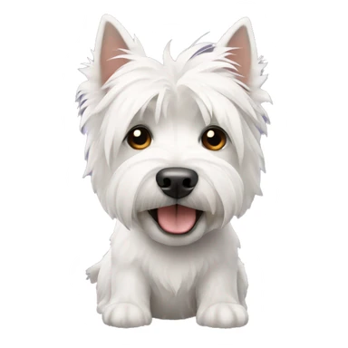 A west highland white terrier sticker
