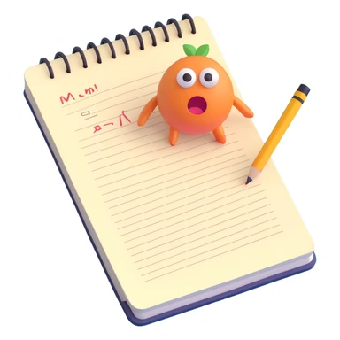 a notebook with homework and bad mark sticker