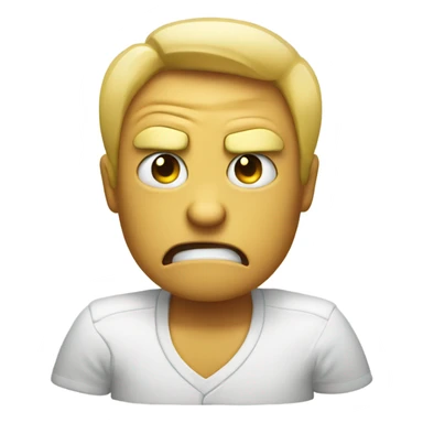 2 thumbs down and angry face  sticker