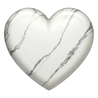 marble heart sticker