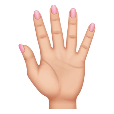 Hand with all fingers down accept the middle and ring finger sticker