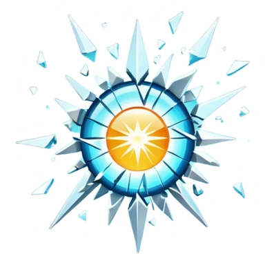 exploding spotlight sticker