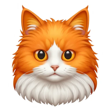 a cat in a bird shape sticker