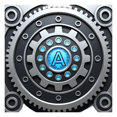 make me a emoji for the term "machine learning" in AI sticker