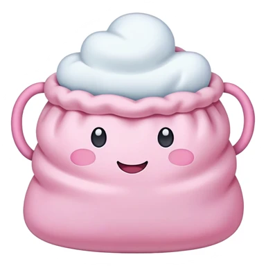 Pink Marshmallow bag  sticker