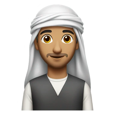 photorealistic young Arab man sticker