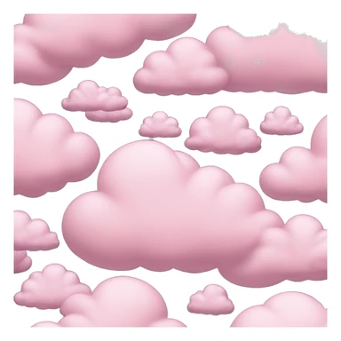 pastel pink cloud sticker