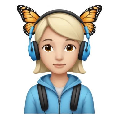 🥲🎧🦋 sticker