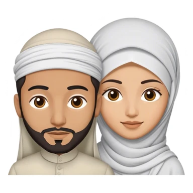 Muslim couple  sticker