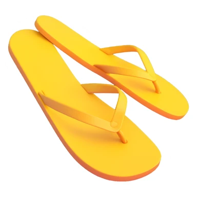 Basic sandal sole with minimal detail, 3D iPhone emoji style, matching the angle of the reference image, viewed from the bottom. sticker