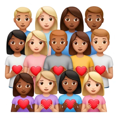 Congratulations with hearts sticker