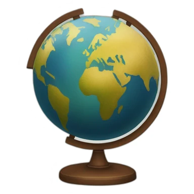 Globe with Jesus in middle sticker