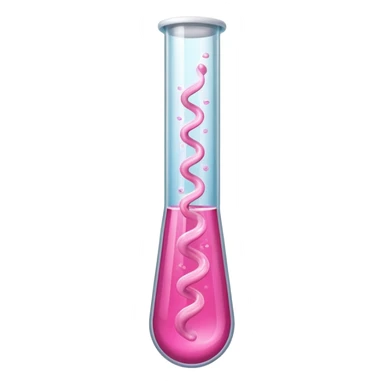 pink liquid in test tube sticker