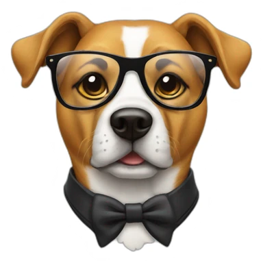 Dog with swag glasses  sticker