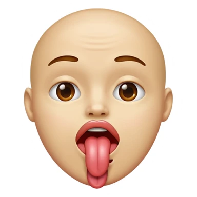 Licking lips with tongue  sticker