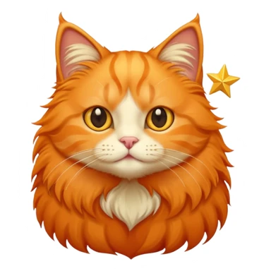 Gato com estrela sticker