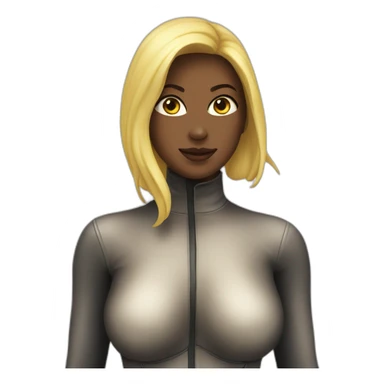 in latex suit female sfw sticker