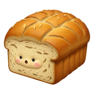 bread loaf taking a nap sticker